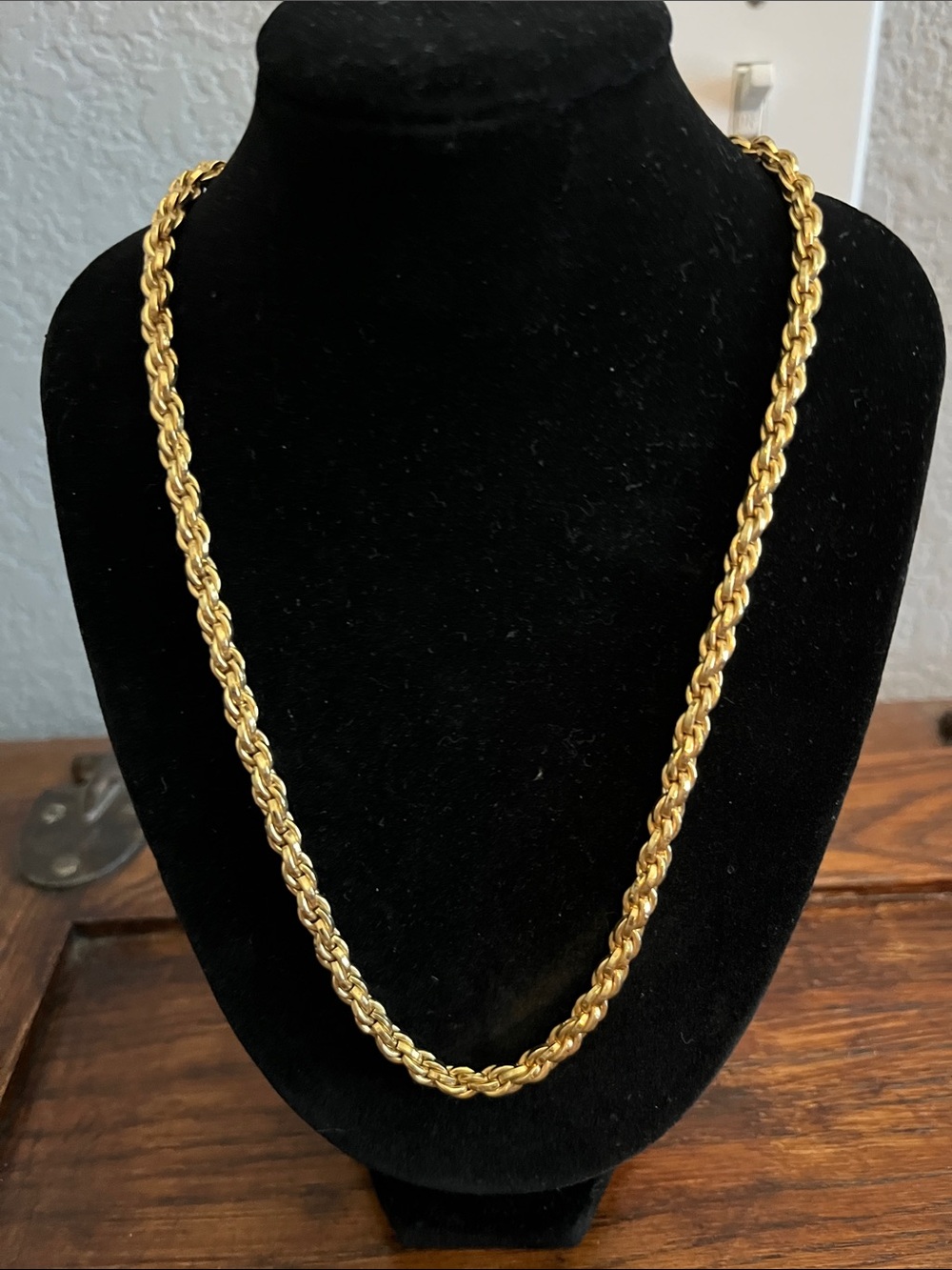 Monet Gold Rope Twist Necklace